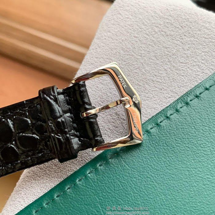 百達翡麗PATEK PHILPPE 最新設計鏤空新品 頂級全自動機械機芯 真牛皮錶帶 精品男士腕表  wssb3697